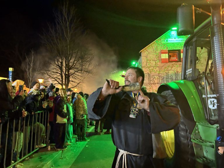 Schaaner Ried fahren 2025, Fasching, Nachtumzug