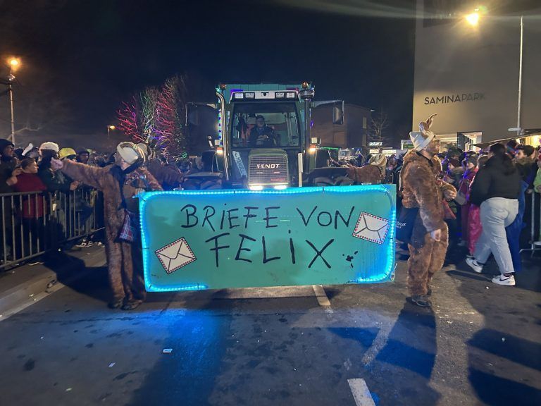 Schaaner Ried fahren 2025, Fasching, Nachtumzug
