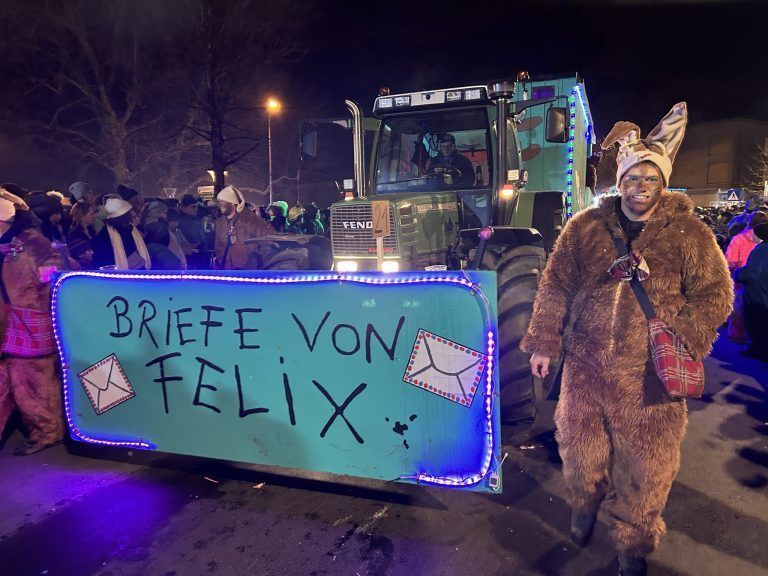 Schaaner Ried fahren 2025, Fasching, Nachtumzug
