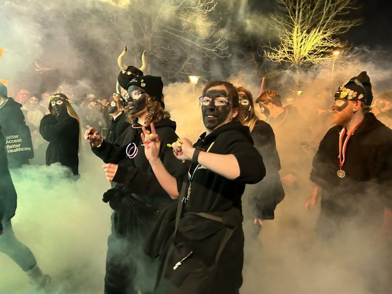 Schaaner Ried fahren 2025, Fasching, Nachtumzug