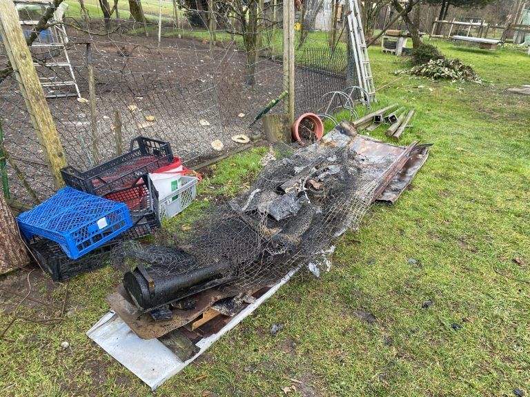 Brand kleintierstall