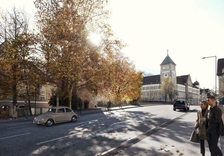 Rendering Montfortbrücke neu