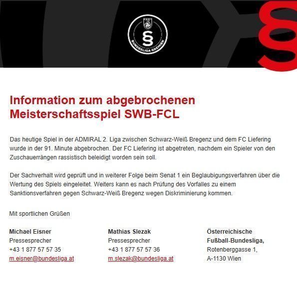 Rassismus-Eklat in Bregenz
