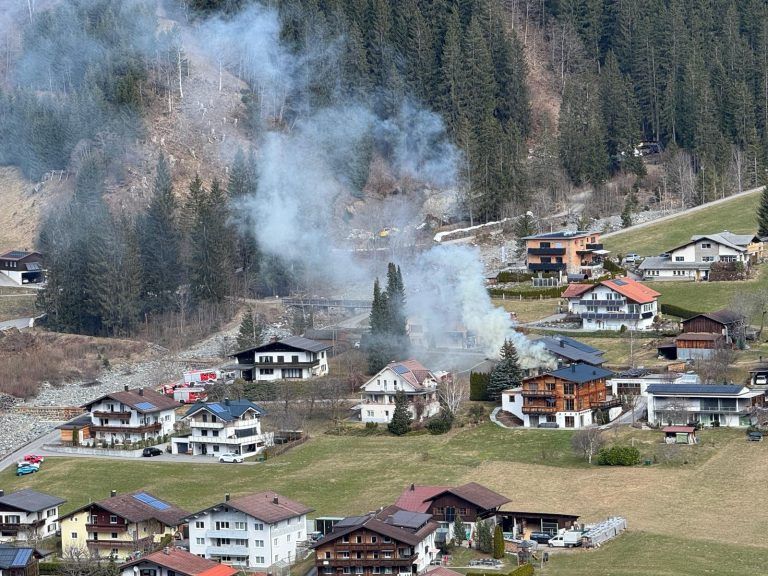 Gebäudebrand in Gaschurn