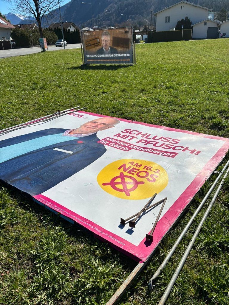 Hinter den Kulissen: Götzner wirbt in Nenzing