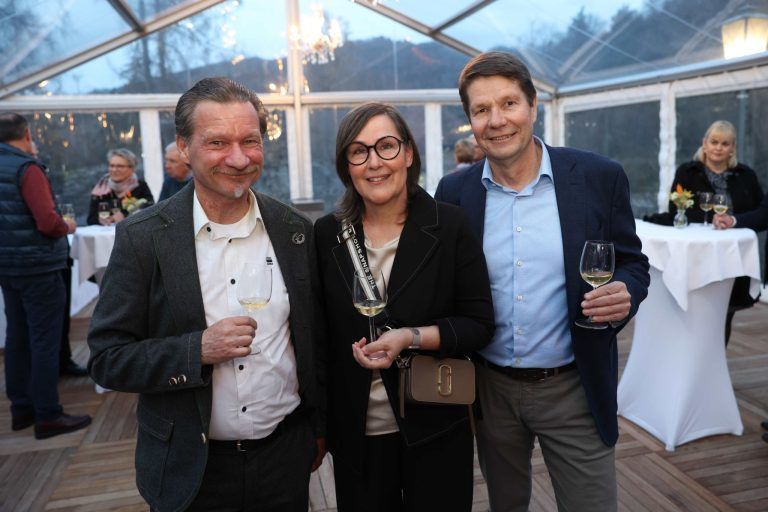 Weinraritäten am Gebhardsberg: Peter Roblek.Ortner, Sylvia und Thomas Kofler.
