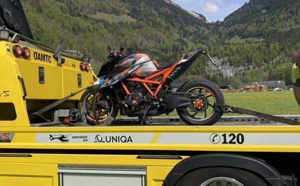 beschlagnahmtes Motorrad