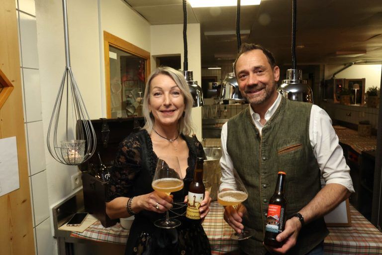 Schlemmerfestival zumn Saisonschluß: Heidi und Heinz Tiefenbacher ("Biersiederei").