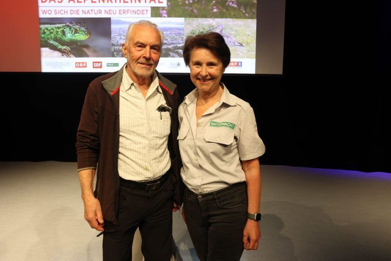 "Universum" Alpenrheintal: Ornithologe Alwin Schönenberger und Naturwacht-Landesleiterin Marion Eckert-Krause.