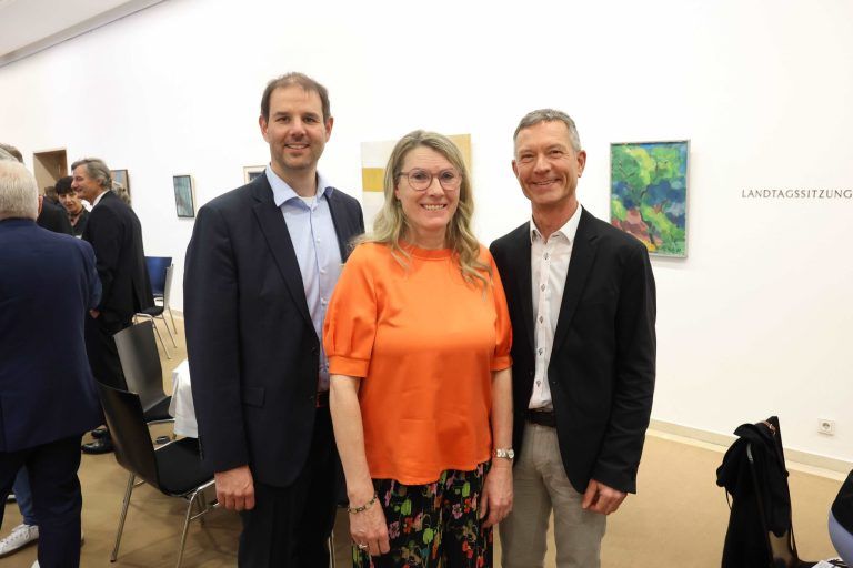 Persönlichkeiten zu Josefi geehrt: Christof Abbrederis, Annelies Kopf und Günther Willi.