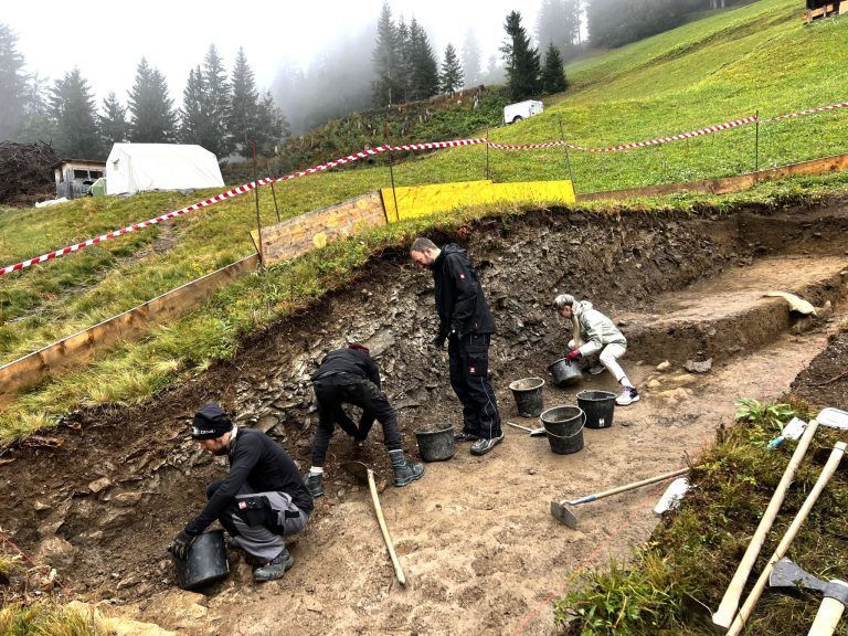 Knappagruaba, Ausgrabungen, Montanrevier, Montafon
