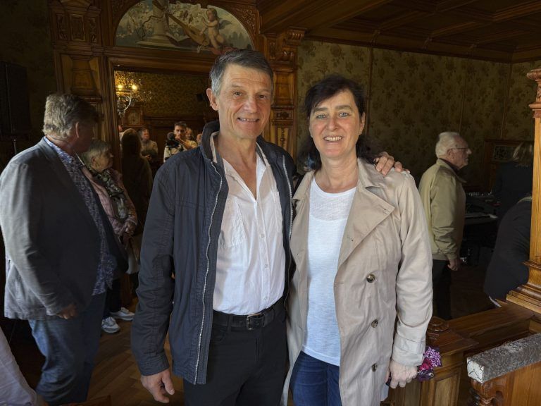 Doris und Franz Sauer beim Rundgang