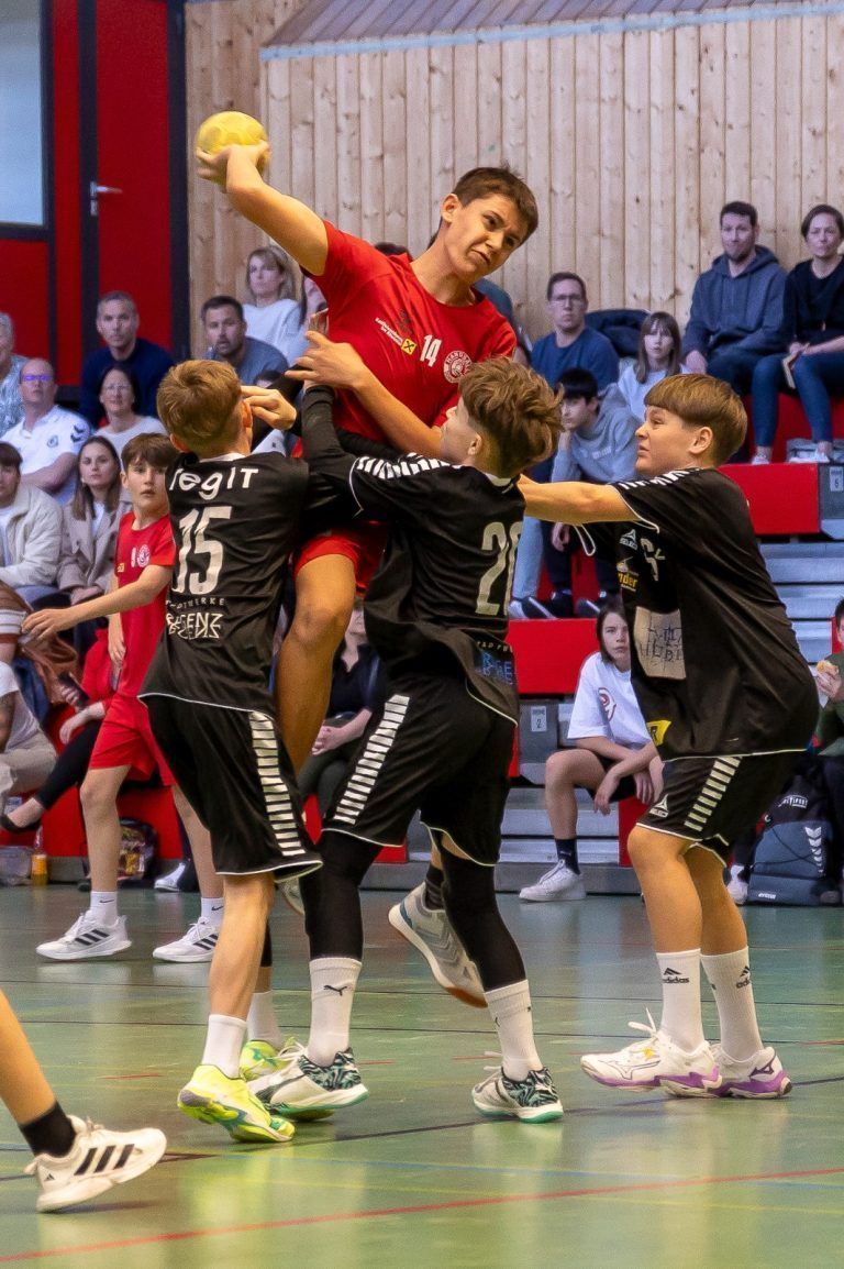 TS Dornbirn Handball U12 wird Vizemeister: Eine packende Landesmeisterschaft bot die U12 den zahlreichen Zuschauern vergangenes Wochenende. (Quelle: TS Dornbirn Handball)
