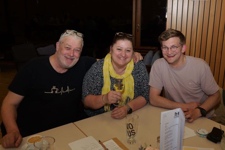 Kriminalistisches und kulinarisches Gespür: Kurt Grabher, Mona Egger-Grabher und Christoph Dingler.