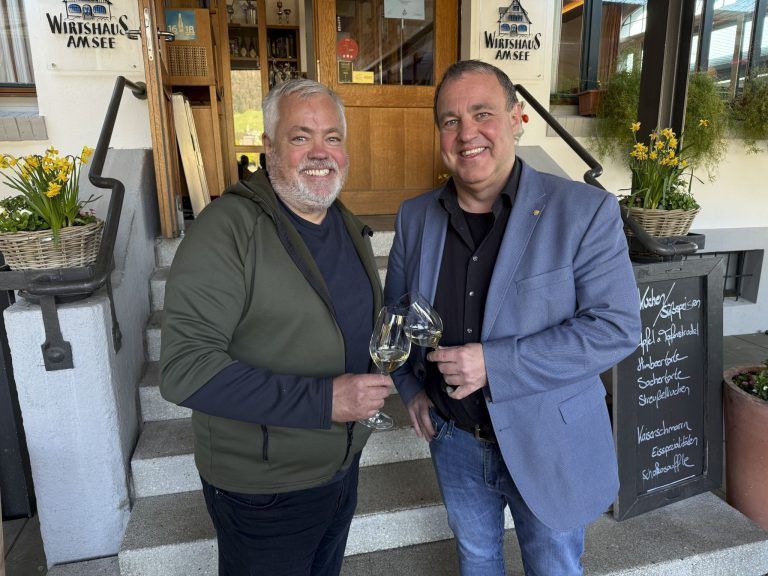Gastrogrößen: Jürgen Zudrell (Kristberg Silbertal) und Hannes Moosbrugger (Sporthotel Krone)