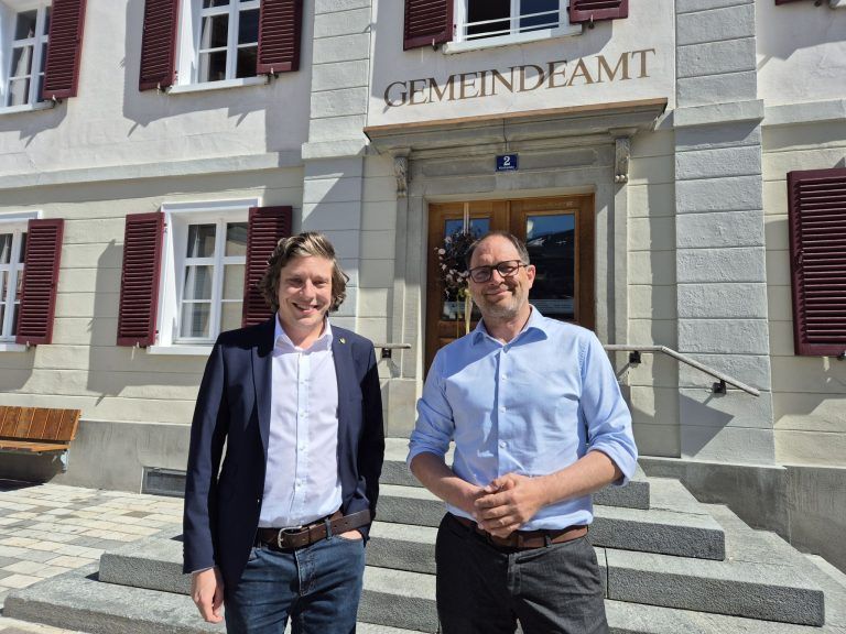 Jürgen Haller (Bürgermeister) und Martin Sadjak (Vizebürgermeister)