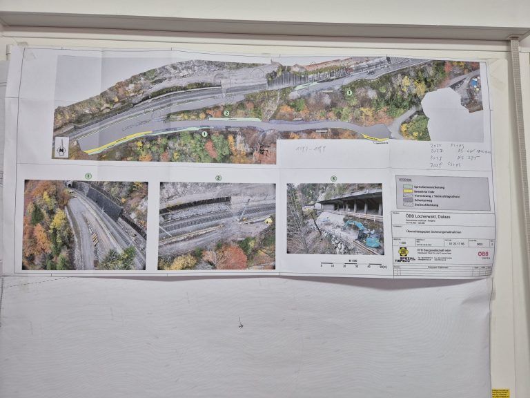 Löcherwaldgalerie, Arlbergstrecke, ÖBB, Streckensperre, Bauarbeiten