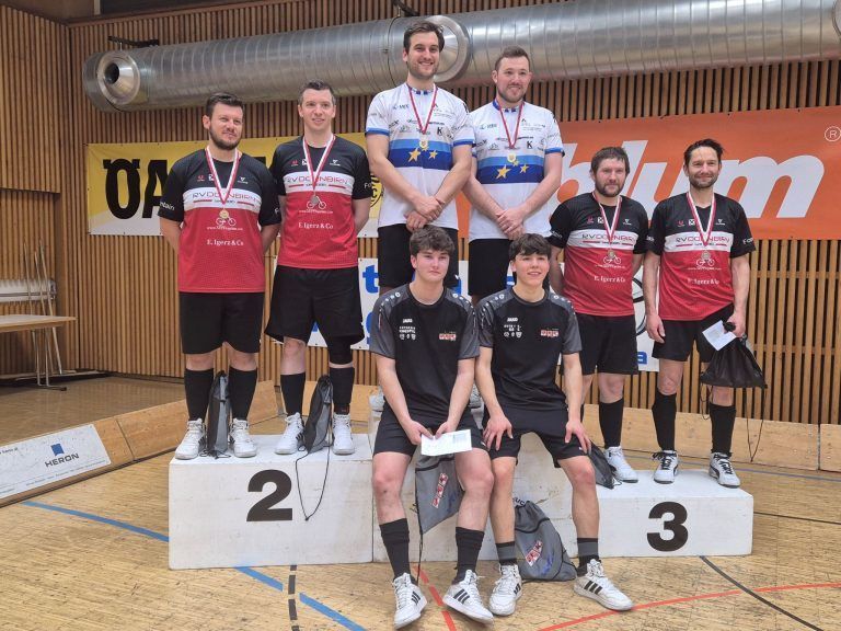 Dornbirns Radball-Nachwuchs glänzt in Höchst: Der Landesmeistertitel in der Elite-Kategorie ging an Patrick Schnetzer und Stefan Feuerstein.