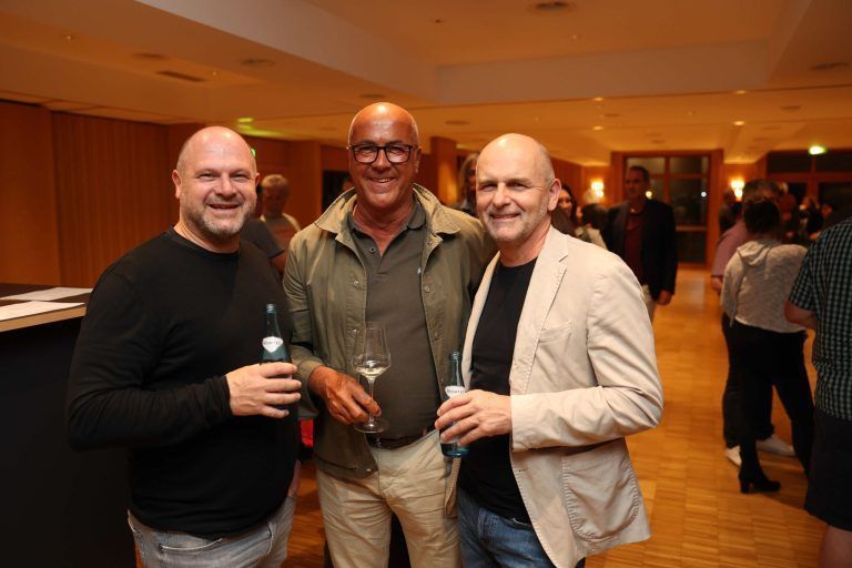 Höhepunkt in Musikerleben: Manfred Gassner, Herbert Sparr und Mario Abram.