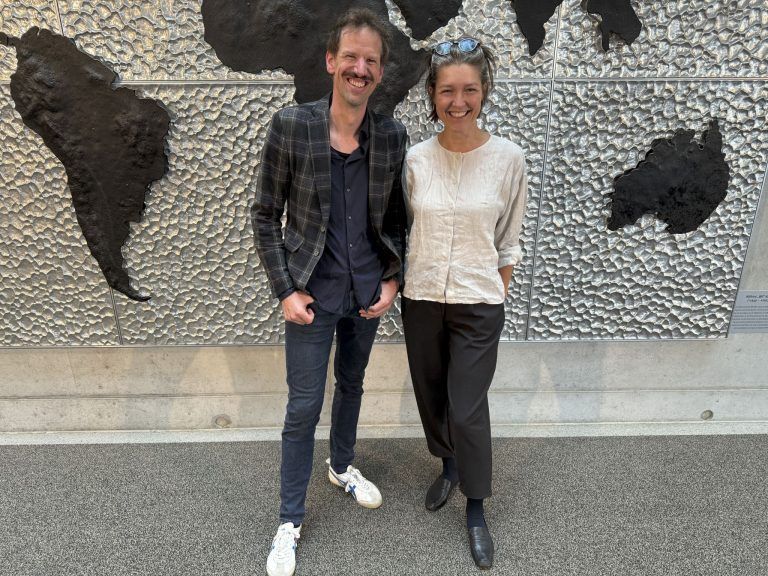 Preisträger Georg Bechter und Jurymitglied Sandra Gnigler