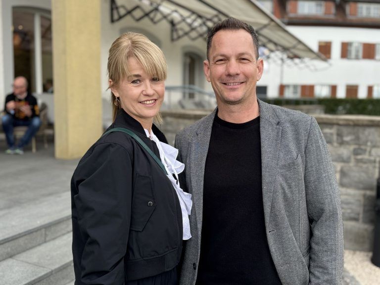 Genussvoller Abend am Bodensee: Elke Mistura (Sagmeister) und Robert S. Salant (Bregenz Tourismus).