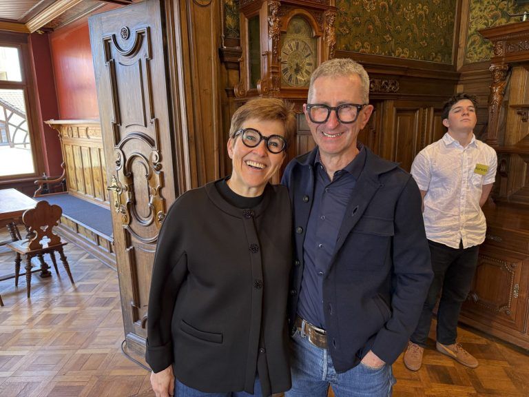 Ines und Michael Broger kamen am Eröffnungstag nach Hohenems