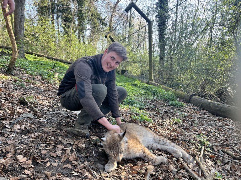 Wildpark Feldkirch, Auswilderung Luchs, Mika und Markus Herburger, Luchspaten