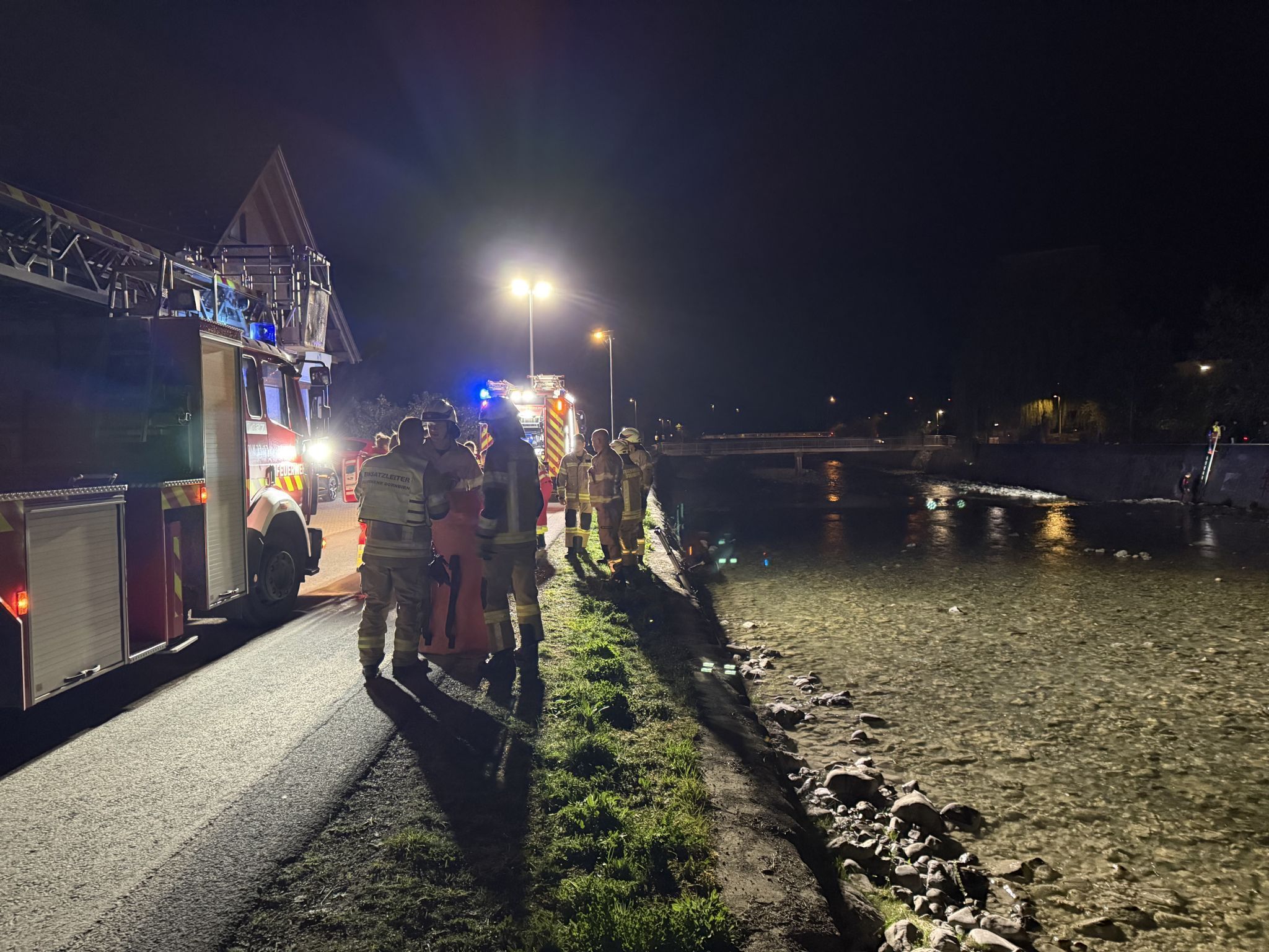 Person aus Dornbirner Ach gerettet