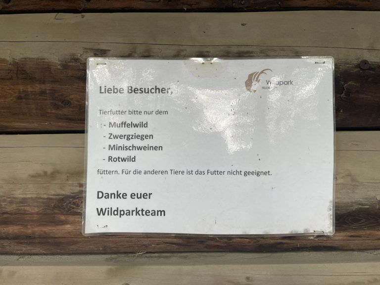 Wildpark, Probleme mit Fütterung, Müllablagerungen, Andreas Fink