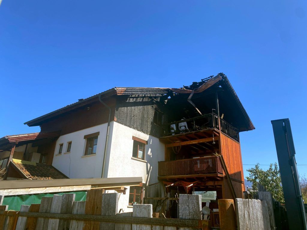 Brandermittler im Einsatz nach Hausbrand in Rankweil