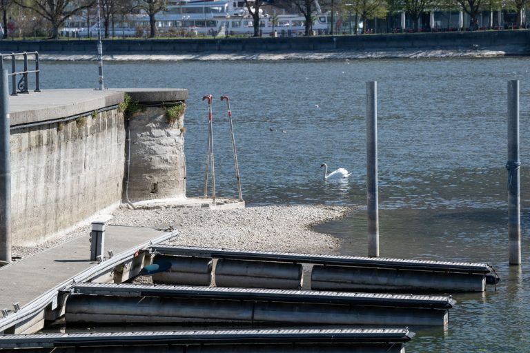 Niedriger Bodenseepegel