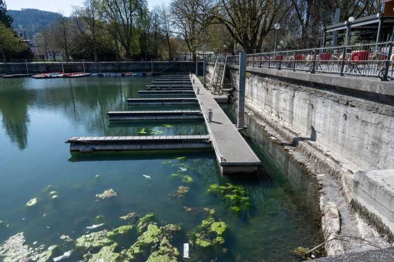 Niedriger Bodenseepegel