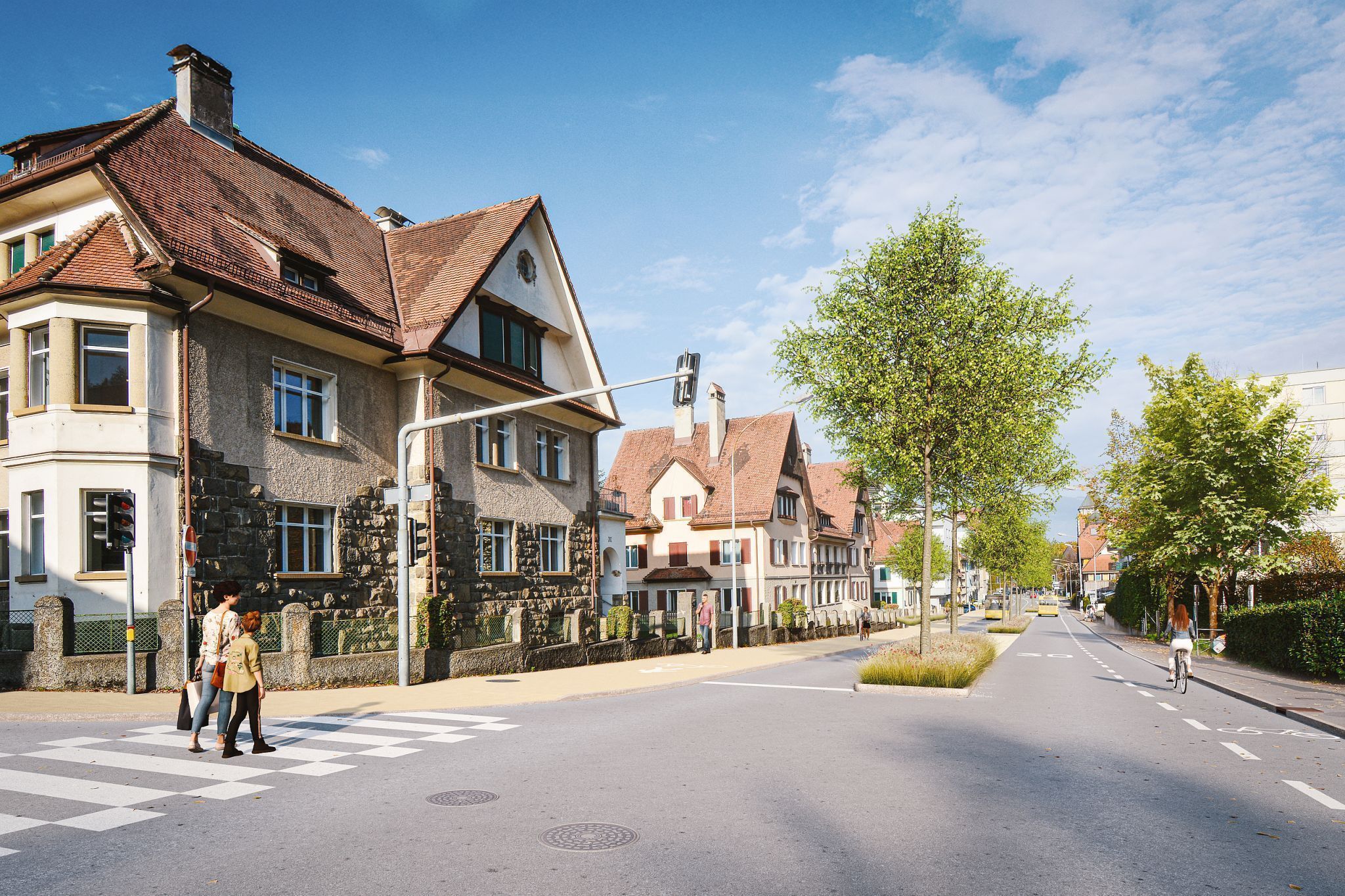 Rendering L191a, Stadttunnel Feldkirch, Liechtensteiner Straße