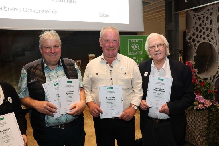 Enge Rennen auf hohem Niveau: Sortensieger Andreas Krammel, Andreas Tomasini und Werner Schättle.