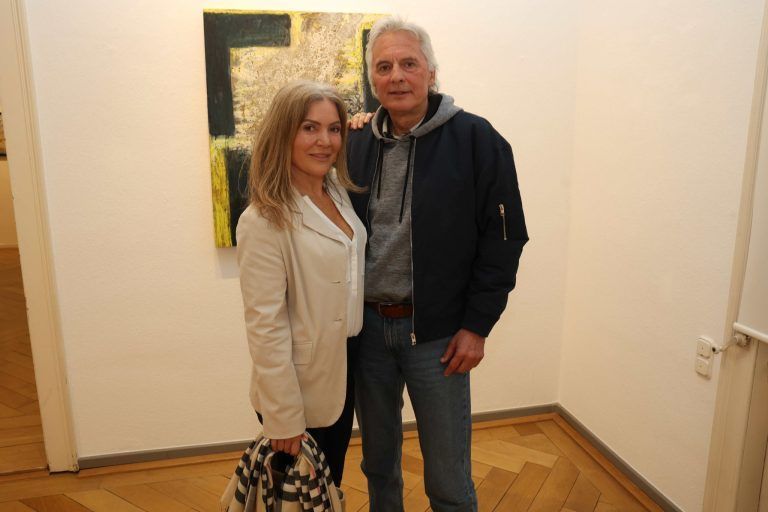 Schwerere Kost bei Gfader-Vernissage: Rubina Nagel und Emanuel Gamper.