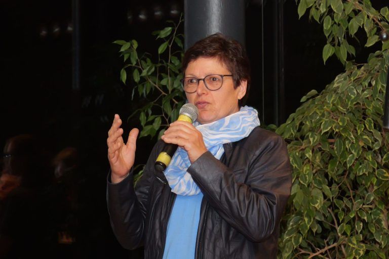 150 Jahre aktiv und quicklebendig: Pionierin mit Taktgefühl: Barbara Klien berichtete von ihren Anfängen als erste Frau im Verein.