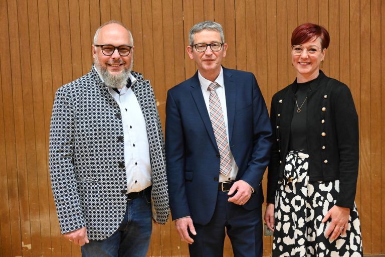 „Zuversicht in unsere Gemeinde“: Gemeindevorstand Innerbraz: Karlheinz Walch, Hans Peter Pfanner und Alice Würbel.