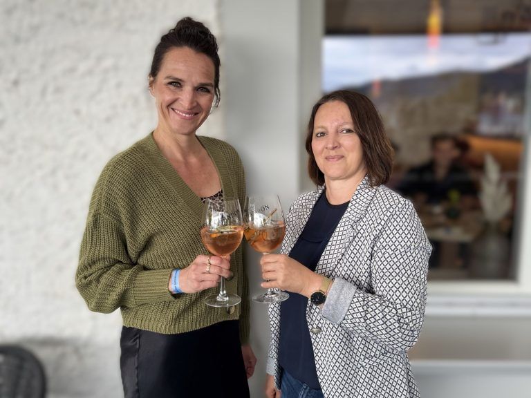 Genussvoller Abend am Bodensee: Tanja Reichart und Carolin Gomm.
