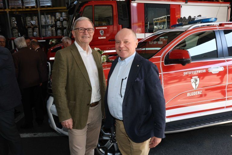 Zwei "Löschmittel" auf einem Nenner: Präs. Karl-Heinz Kopf und Rudi Gort.