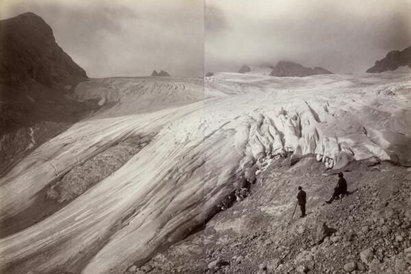 ÖNB zeigt frühes Fotozeugnis der Dachstein-Gletscherschmelze