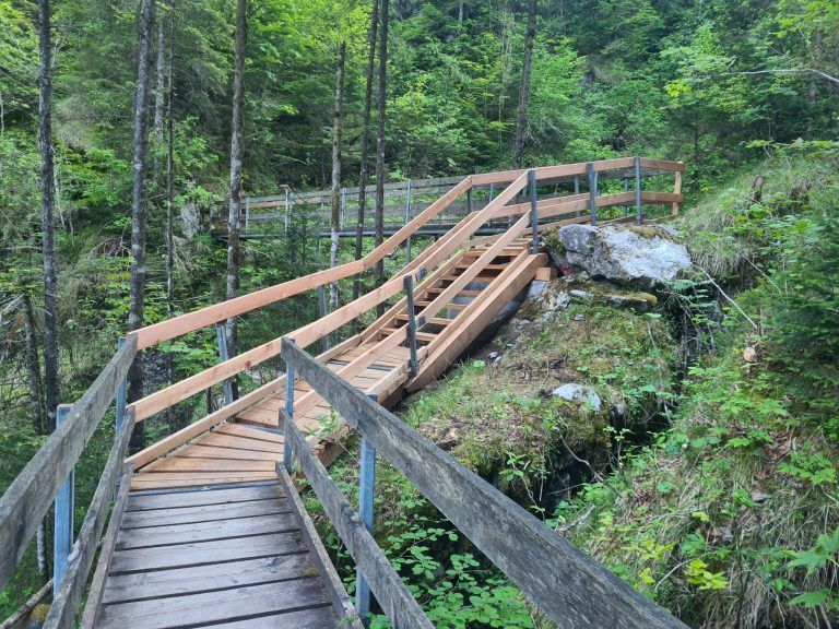 Bürser Schlucht, neuer Steg