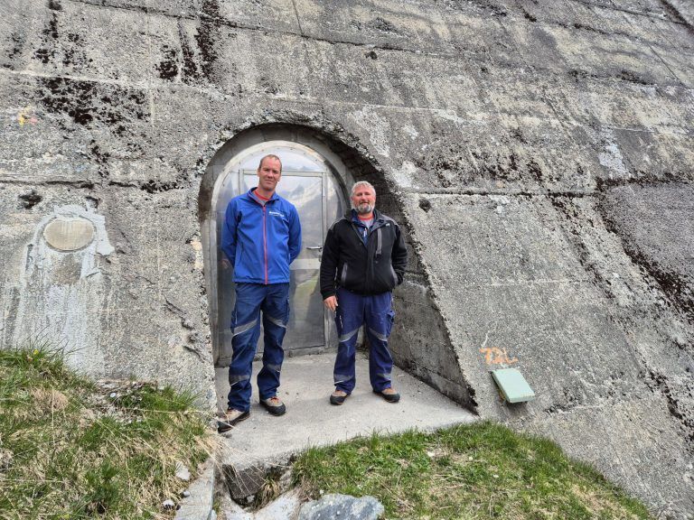Stauseewärter Christian Salcher und Patrick Märk, Silvretta-Stausee