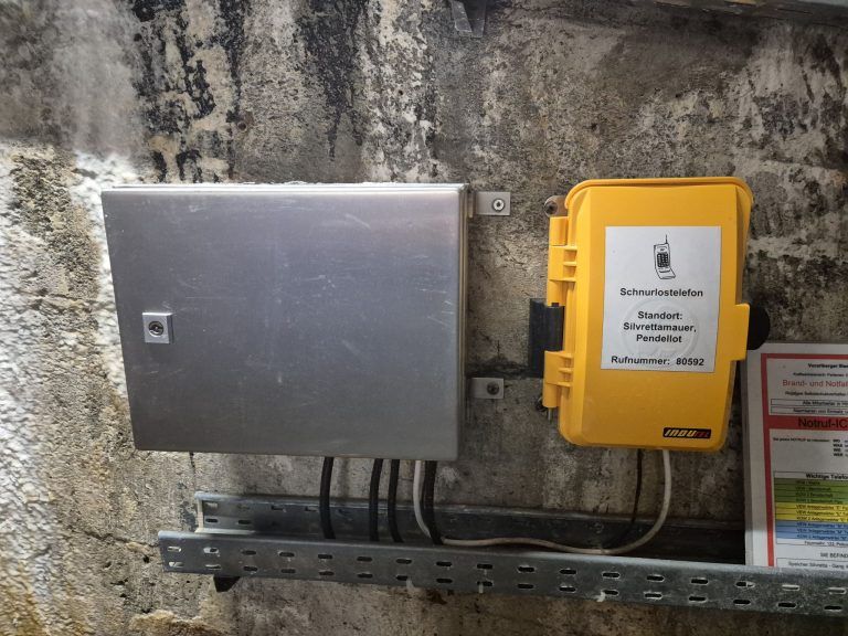 Stauseewärter Christian Salcher und Patrick Märk, Silvretta-Stausee