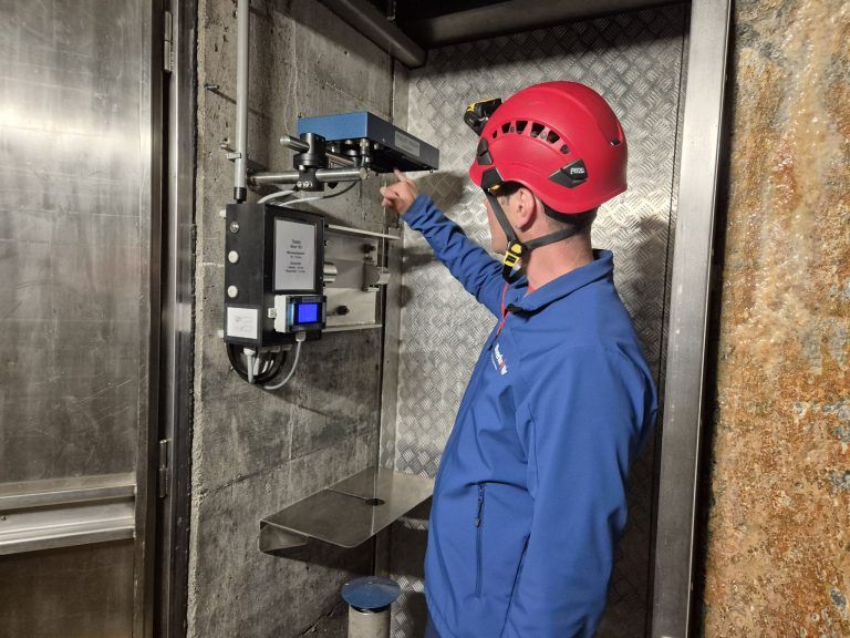 Stauseewärter Christian Salcher und Patrick Märk, Silvretta-Stausee