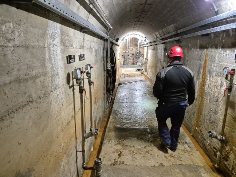 Stauseewärter Christian Salcher und Patrick Märk, Silvretta-Stausee