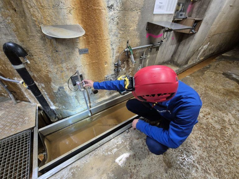 Stauseewärter Christian Salcher und Patrick Märk, Silvretta-Stausee