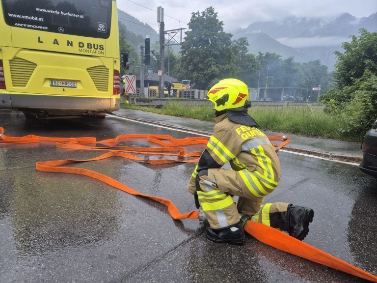 Großübung, Einsatzkräfte, Kaltenbrunnen, Gantschier, Feuerwehr, Rotes Kreuz, MBS