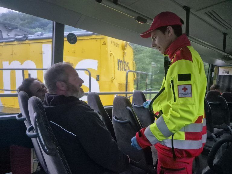 Großübung, Einsatzkräfte, Kaltenbrunnen, Gantschier, Feuerwehr, Rotes Kreuz, MBS