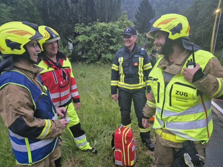 Großübung, Einsatzkräfte, Kaltenbrunnen, Gantschier, Feuerwehr, Rotes Kreuz, MBS