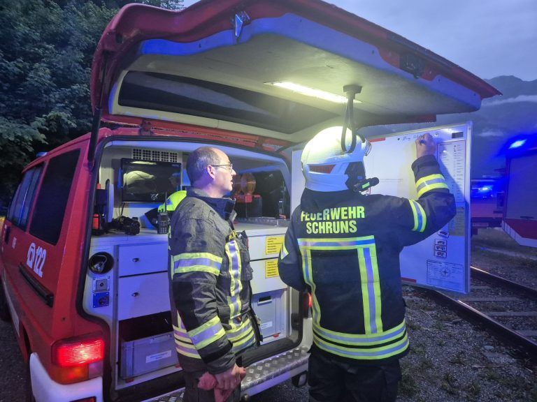 Großübung, Einsatzkräfte, Kaltenbrunnen, Gantschier, Feuerwehr, Rotes Kreuz, MBS